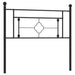 King Single Size Metal Headboard Black 107 Cm Tiatlk