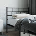 King Single Size Metal Headboard Black 107 Cm Tpplnk