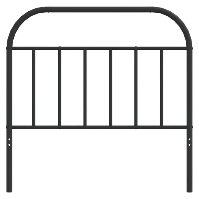 King Single Size Metal Headboard Black 107 Cm Tptllp