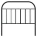 King Single Size Metal Headboard Black 107 Cm Tptllp