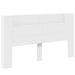 King Size Headboard Cabinet With Led White 180x16.5x103.5