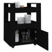 Kitchen Trolley Black 60x45x80 Cm Engineered Wood Nolnxp