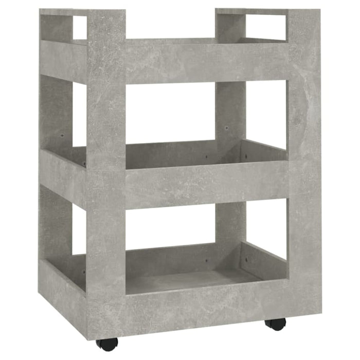 Kitchen Trolley Concrete Grey 60x45x80 Cm Engineered Wood