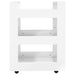 Kitchen Trolley Glossy Look White 60x45x80 Cm Engineered