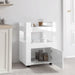 Kitchen Trolley Glossy Look White 60x45x80 Cm Engineered