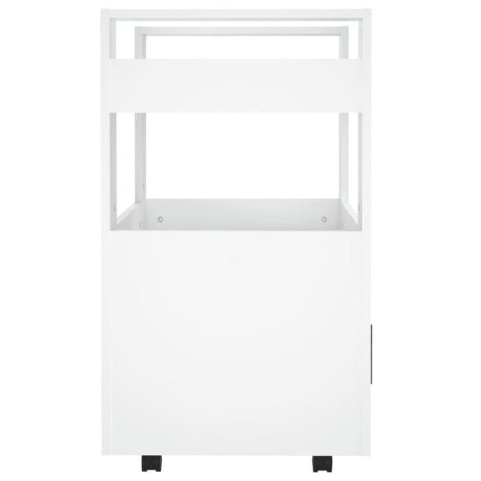 Kitchen Trolley White 60x45x80 Cm Engineered Wood Nolnxa