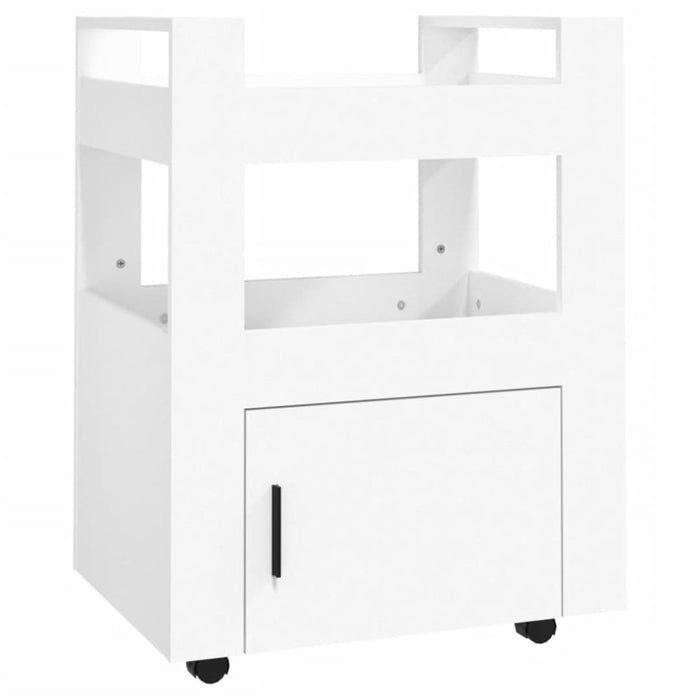 Kitchen Trolley White 60x45x80 Cm Engineered Wood Nolnxa