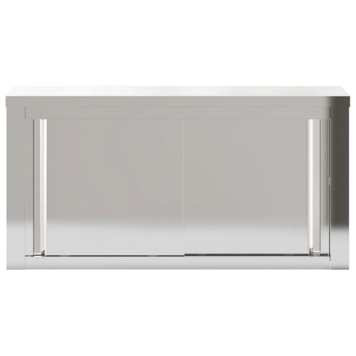 Kitchen Wall Cabinet With Sliding Doors Stainless Steel