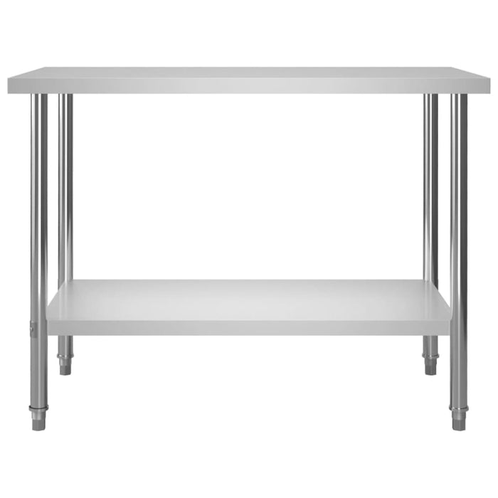 Kitchen Work Table 120x60x85 Cm Stainless Steel Pookb