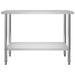 Kitchen Work Table 120x60x85 Cm Stainless Steel Pookb