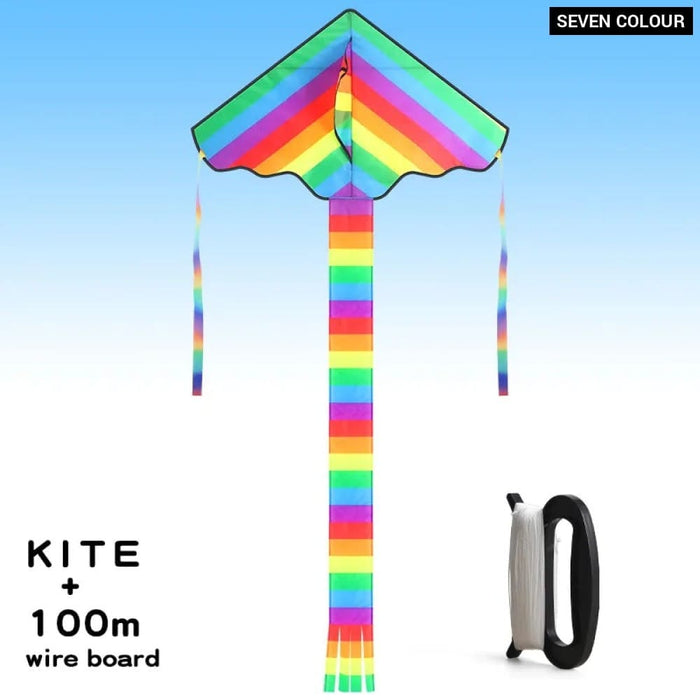 Kite Delta Rainbow Coloring Easy To Fly Huge Kites For Kids