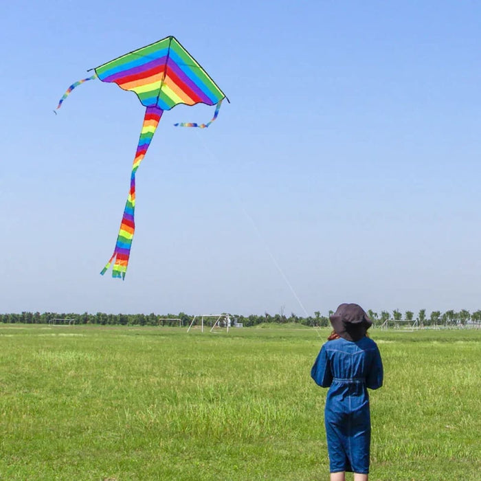 Kite Delta Rainbow Coloring Easy To Fly Huge Kites For Kids