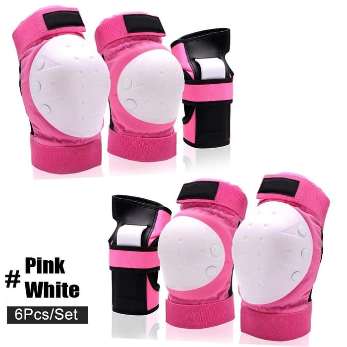 Knee Elbow Pads With Wrist Guards Protective Gear Set