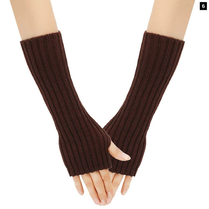 Knit Wool Arm Warmers