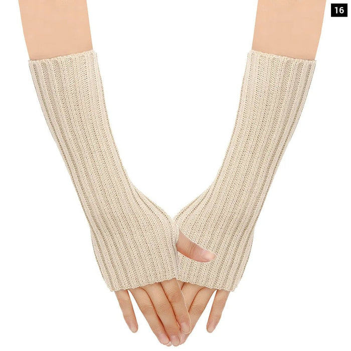 Knit Wool Arm Warmers