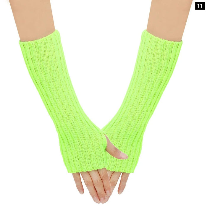 Knit Wool Arm Warmers