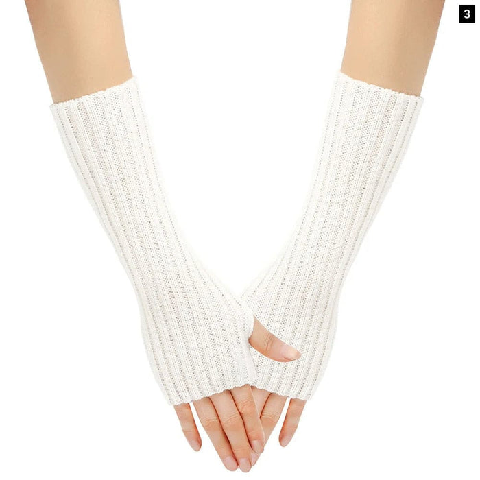 Knit Wool Arm Warmers