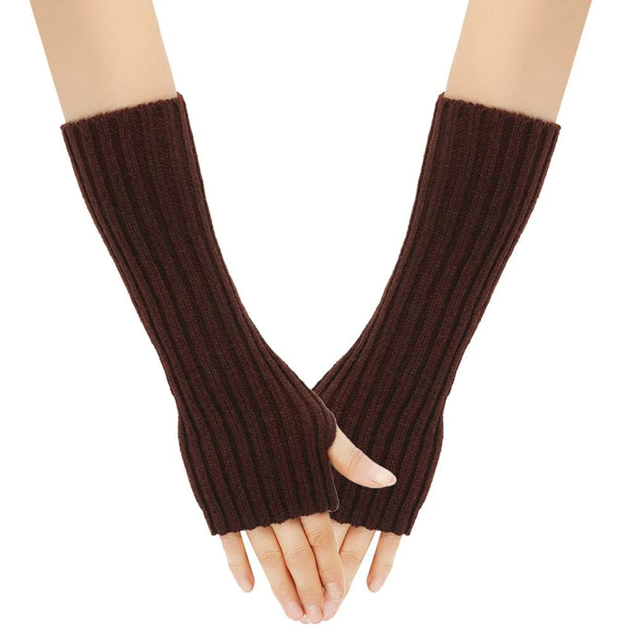 Knit Wool Arm Warmers