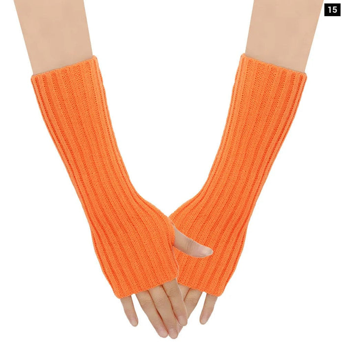 Knit Wool Arm Warmers