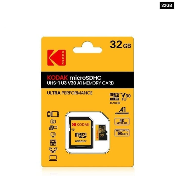 Kodak Micro Sd Card Memory Class 10 32gb 64gb 128gb 256gb