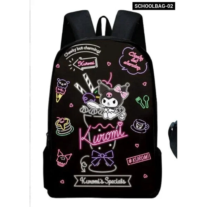 Kuromi Backpack And Pencil Bag Set For Kids