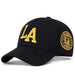 La Letter Embroidery Snapback Baseball Cap Unisex Spring