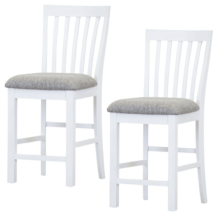 Laelia Tall Bar Chair Stool Set Of 2 Solid Acacia Wood