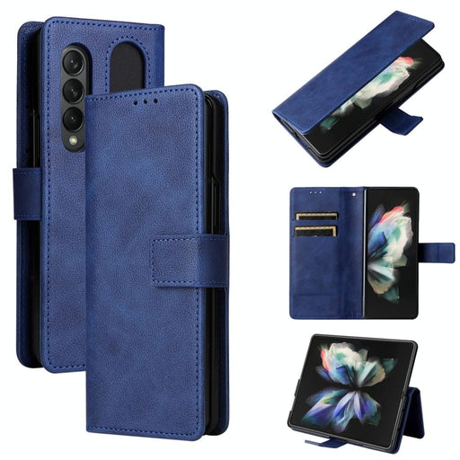 Lambskin Flip Leather Case With Pen Slot For Samsung Galaxy