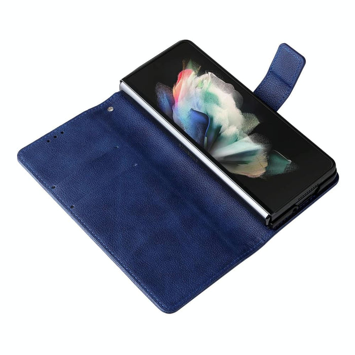 Lambskin Flip Leather Case With Pen Slot For Samsung Galaxy