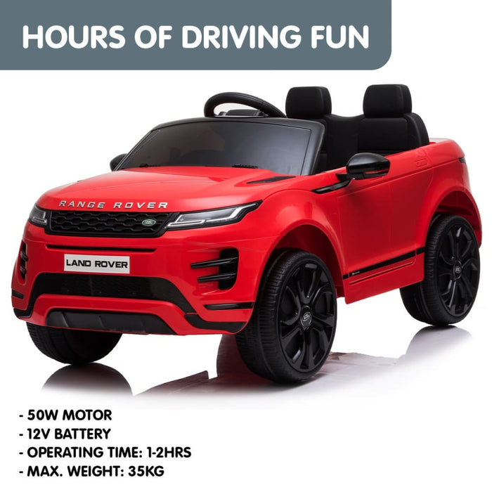 Land Rover Licensed Kids Electric Ride On Car Remote