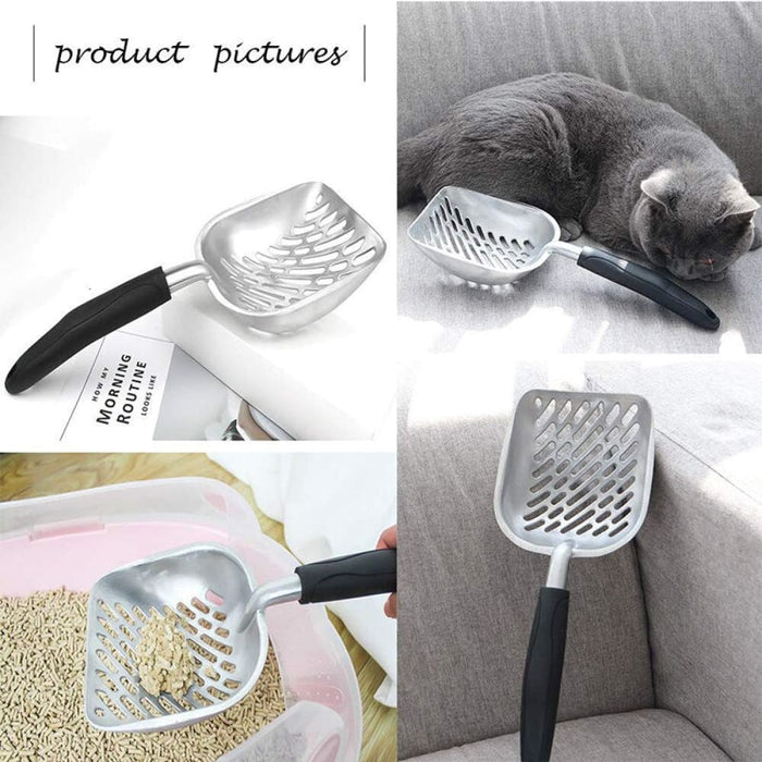 Large Aluminium Alloy Cat Litter Scooper Durable Rustproof