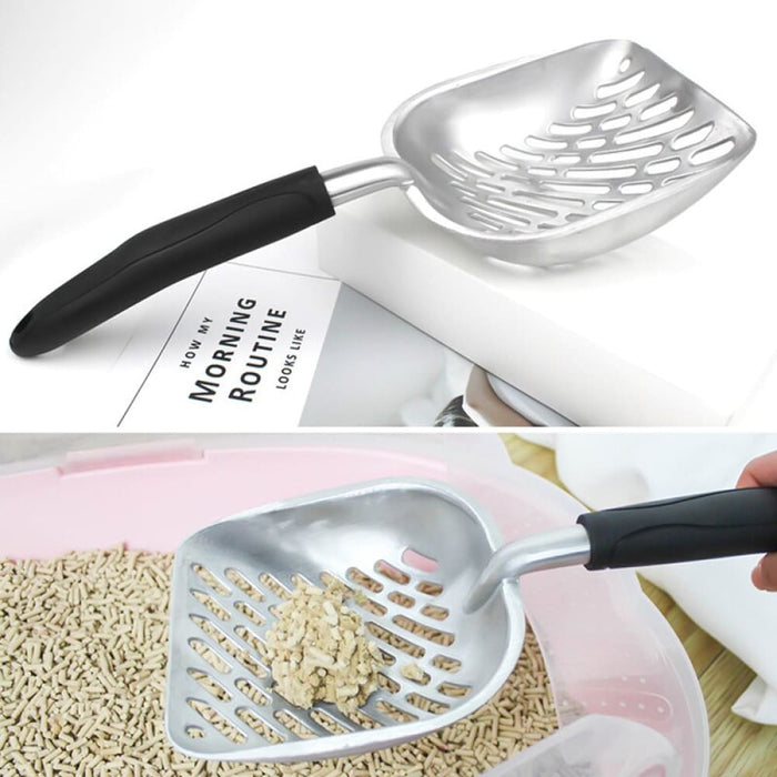 Large Aluminium Alloy Cat Litter Scooper Durable Rustproof