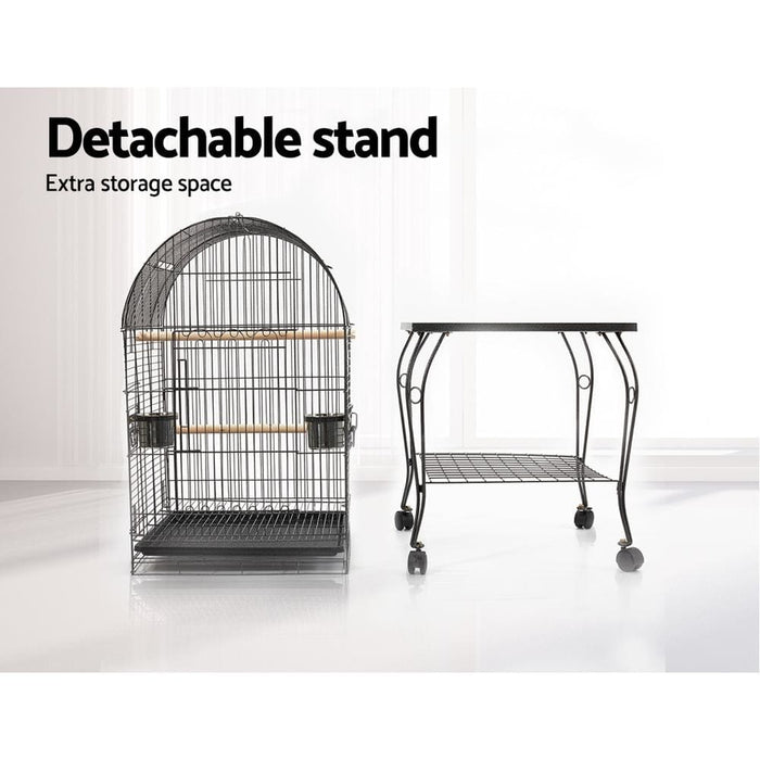 I.pet Large Bird Cage With Perch - Black