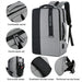 Large Capacity Business Commuter Laptop Backpack With Usb