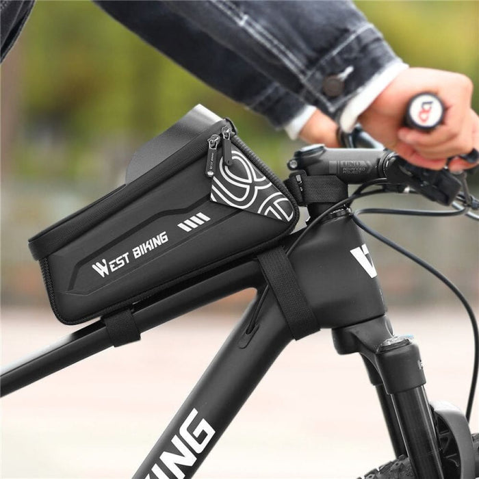 2l Large Capacity Top Tube Bag With Phone Case