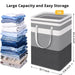 Large Waterproof Linen Laundry Basket