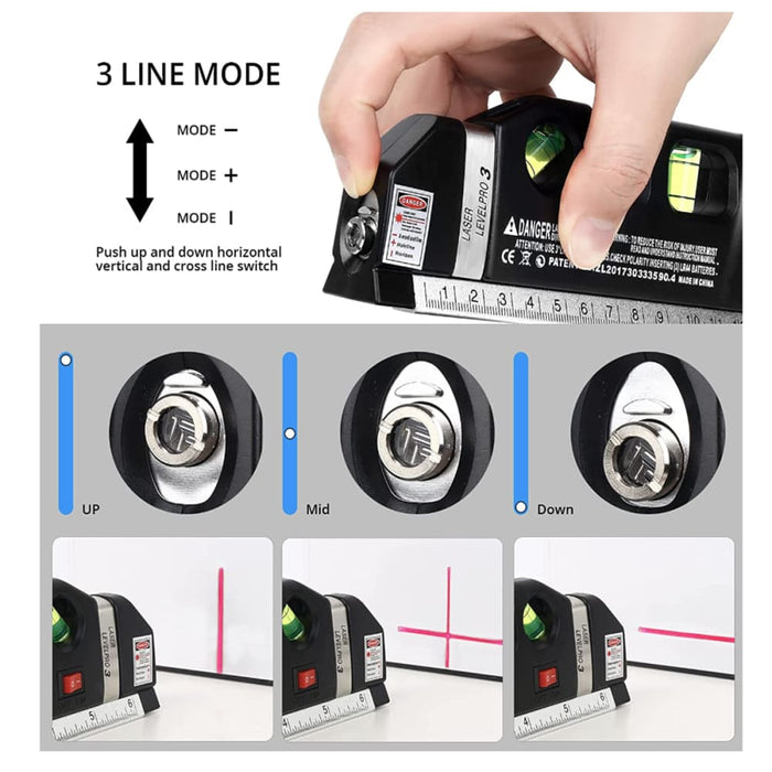 Laser Level Multipurpose Line Leveler Tool Cross Lasers