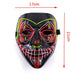 Latest V-shaped Blood Luminous El Wire Joker Mask Lighting