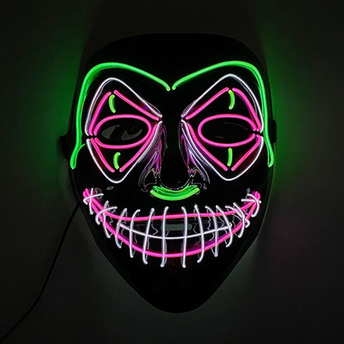 Latest V-shaped Blood Luminous El Wire Joker Mask Lighting