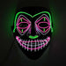 Latest V-shaped Blood Luminous El Wire Joker Mask Lighting