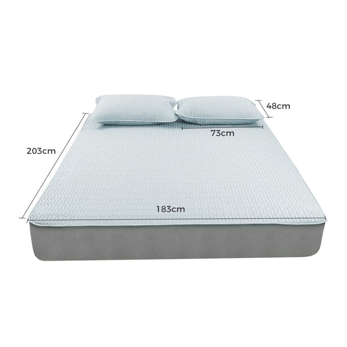 Goslash Picks Latex Cooling Bed Sheet Set Fitted Pillowcase