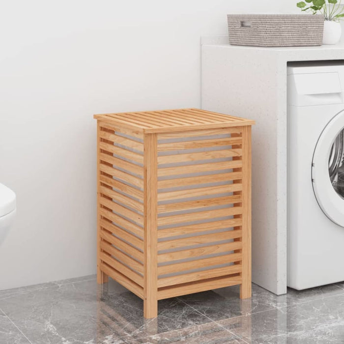 Laundry Basket 45x45x65 Cm Solid Wood Walnut Tpbtpt