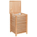 Laundry Basket 45x45x65 Cm Solid Wood Walnut Tpbtpt