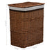 Laundry Basket Brown Willow Xnlkik