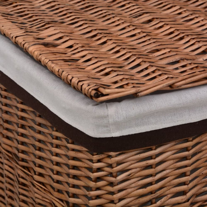 Laundry Basket Brown Willow Xnlkik