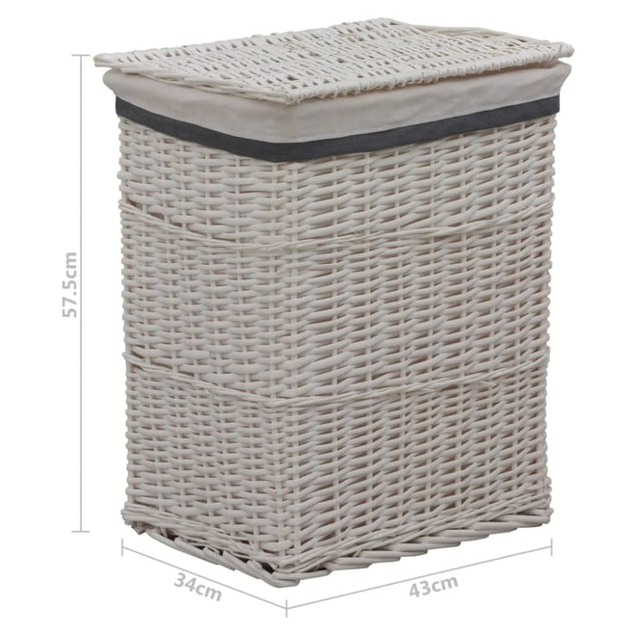 Laundry Basket White Willow Xnlkin