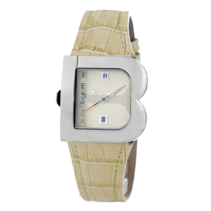 Laura Biagiotti Lb0001l-11 Ladies Quartz Watch Beige 33mm