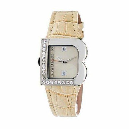 Laura Biagiotti Lb0001l-11z Ladies Quartz Watch Beige 33mm