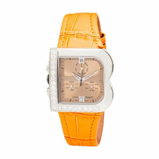 Laura Biagiotti Lb0002-na Ladies Quartz Watch Orange 33mm