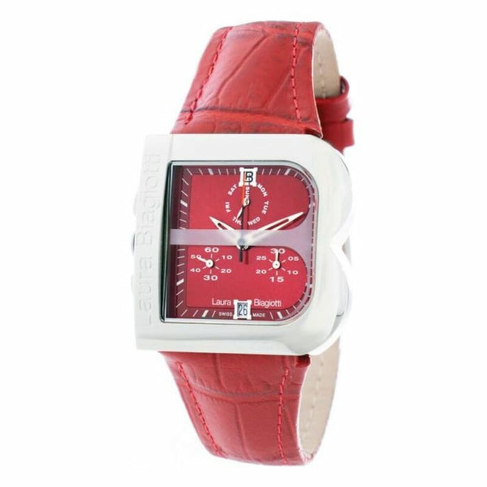 Laura Biagiotti Lb0002l-rc Ladies Quartz Watch Red 33mm